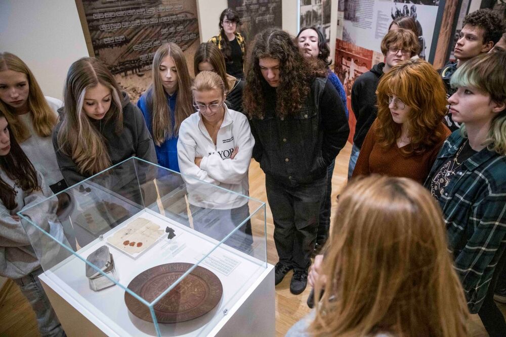 Lekcja archiwalna towarzysząca wystawie „Droga i dziedzictwo. Dzieje rodziny Moszoro” – Warszawa, 7 listopada 2024. Fot. Katarzyna Adamów (IPN)