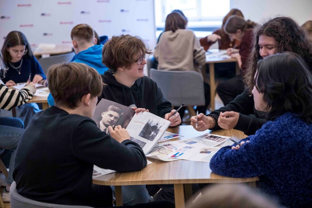 Lekcja archiwalna towarzysząca wystawie „Droga i dziedzictwo. Dzieje rodziny Moszoro” – Warszawa, 7 listopada 2024. Fot. Katarzyna Adamów (IPN)