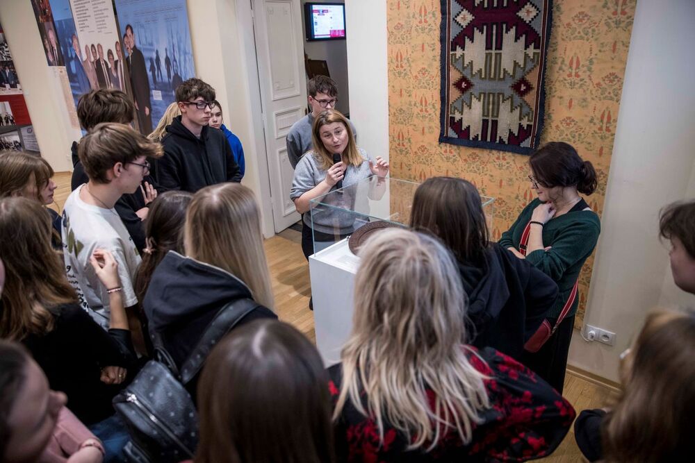 Lekcja archiwalna towarzysząca wystawie „Droga i dziedzictwo. Dzieje rodziny Moszoro” – Warszawa, 7 listopada 2024. Fot. Katarzyna Adamów (IPN)