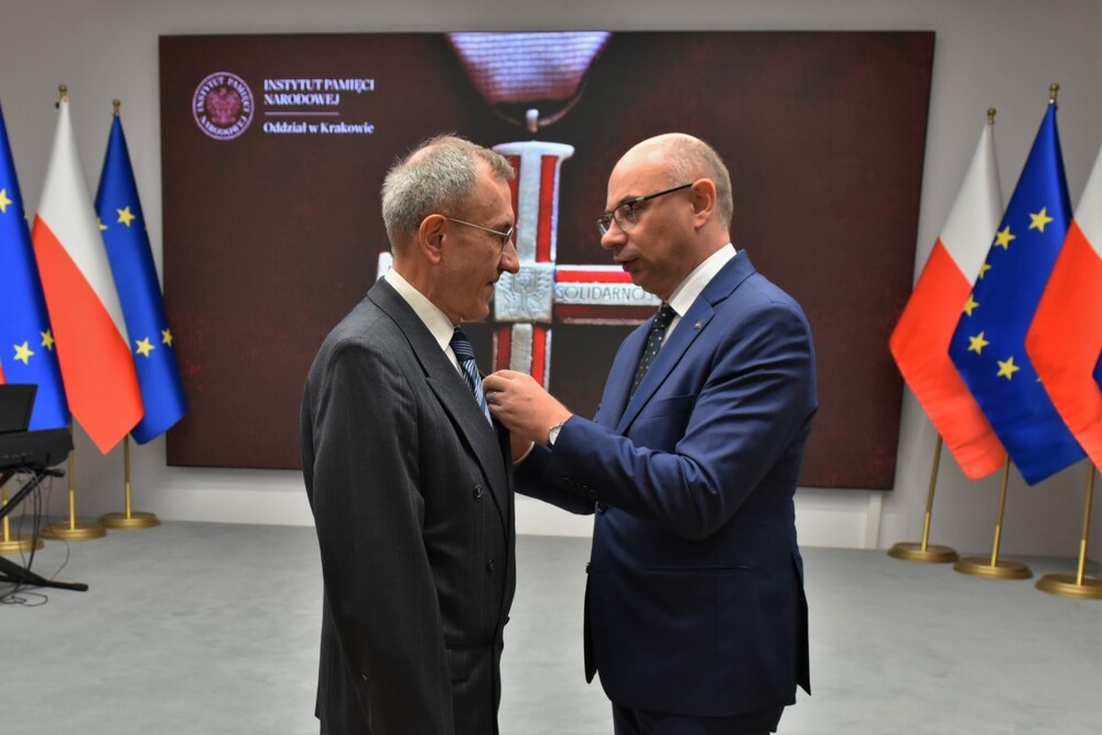W Krakowie wręczono Krzyże Wolności i Solidarności – Kraków, 8 listopada 2024. Fot. Żaneta Wierzgacz (IPN)