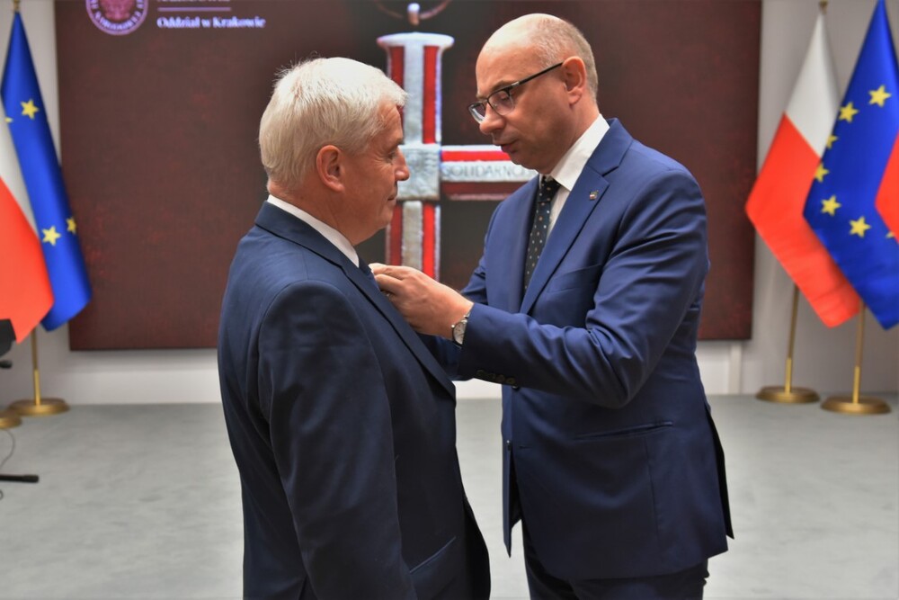 W Krakowie wręczono Krzyże Wolności i Solidarności – Kraków, 8 listopada 2024. Fot. Żaneta Wierzgacz (IPN)