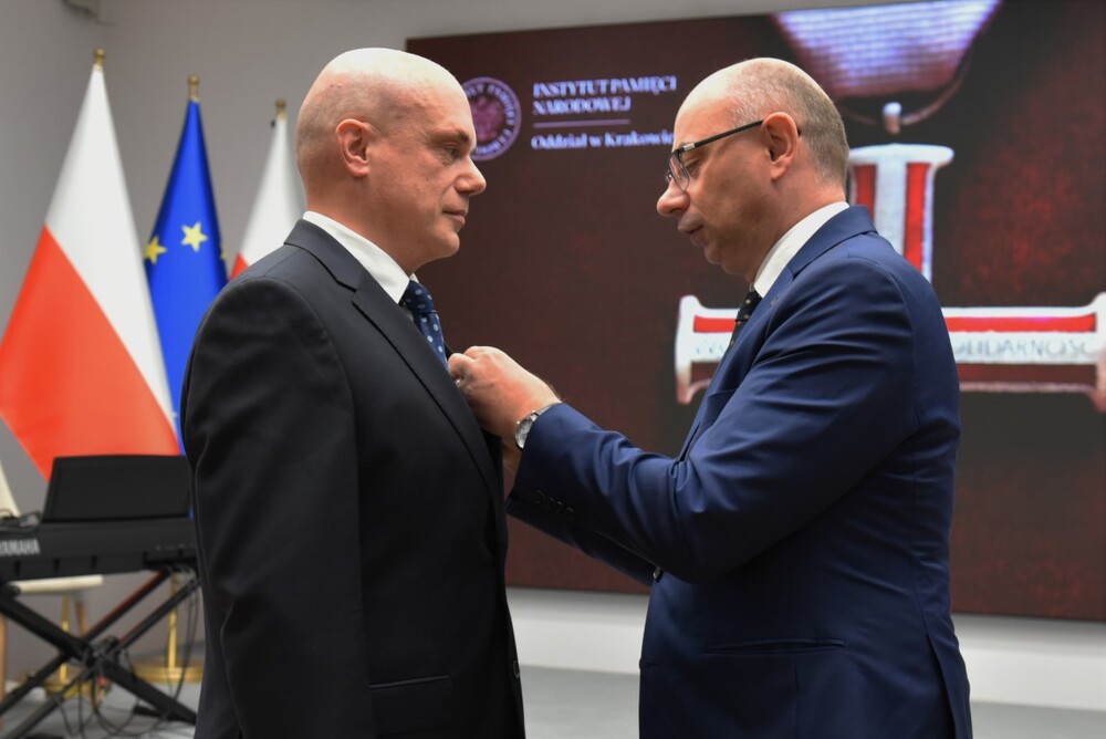 W Krakowie wręczono Krzyże Wolności i Solidarności – Kraków, 8 listopada 2024. Fot. Żaneta Wierzgacz (IPN)