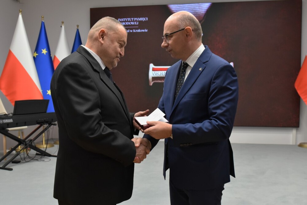 W Krakowie wręczono Krzyże Wolności i Solidarności – Kraków, 8 listopada 2024. Fot. Żaneta Wierzgacz (IPN)