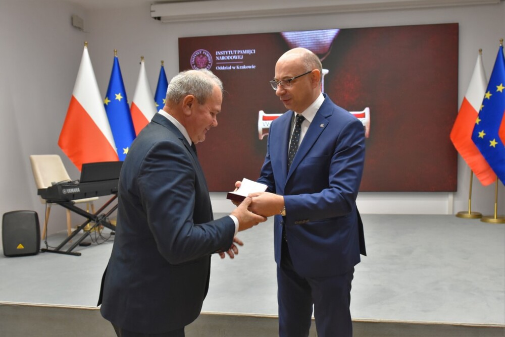 W Krakowie wręczono Krzyże Wolności i Solidarności – Kraków, 8 listopada 2024. Fot. Żaneta Wierzgacz (IPN)