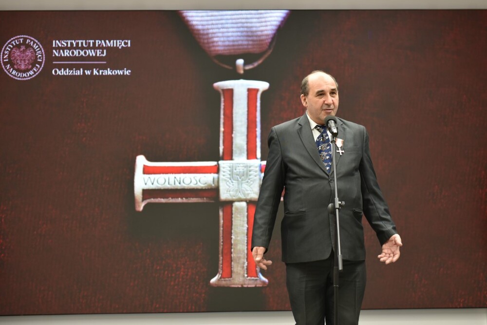W Krakowie wręczono Krzyże Wolności i Solidarności – Kraków, 8 listopada 2024. Fot. Żaneta Wierzgacz (IPN)