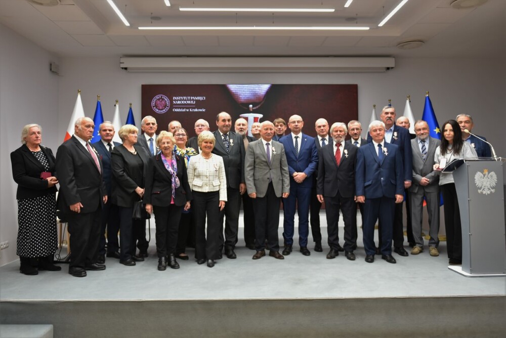 W Krakowie wręczono Krzyże Wolności i Solidarności – Kraków, 8 listopada 2024. Fot. Żaneta Wierzgacz (IPN)