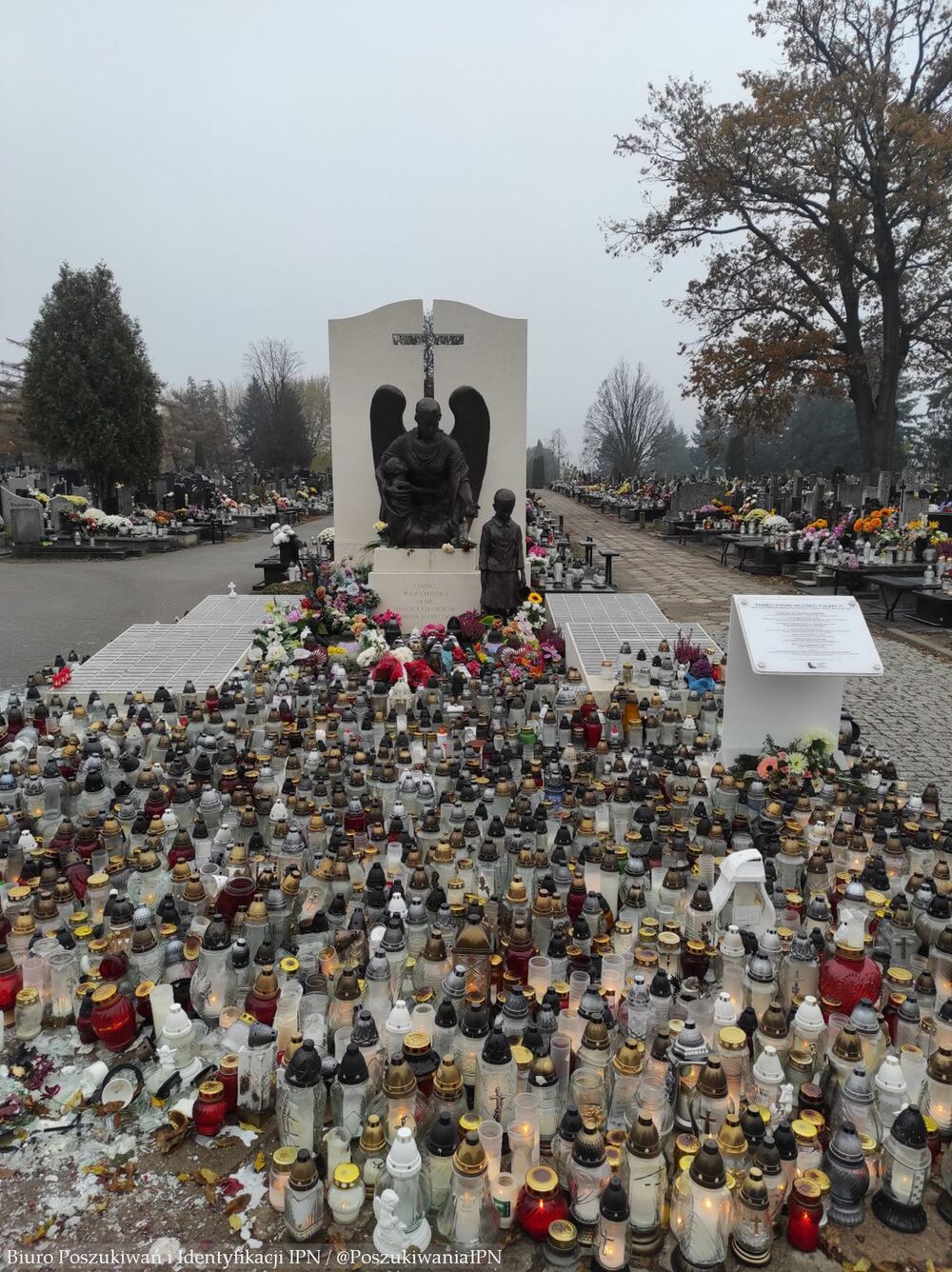 Prace poszukiwawcze Biura Poszukiwań i Identyfikacji IPN na cmentarzu św. Wojciecha w Łodzi – 6–7 listopada 2024. Fot. BPiI IPN