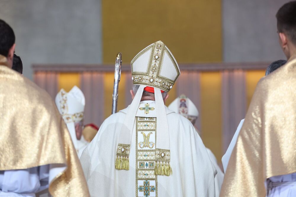 Centralne obchody Narodowego Święta Niepodległości. Msza święta w intencji ojczyzny w Świątyni Opatrzności Bożej  – Warszawa, 11 listopada 2024. Fot. Mikołaj Bujak (IPN)