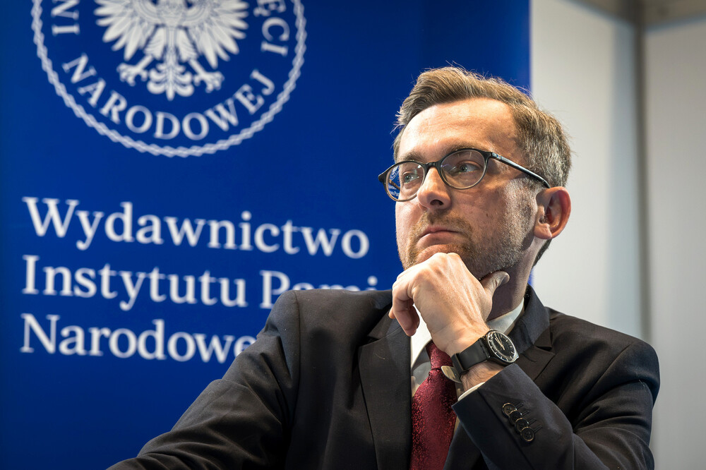 Strefa czasopism IPN w ramach Targów Książki w Katowicach – 8–10 listopada 2024. Na zdj. dr Rafał Opulski. Fot. Krzysztof Łojko (IPN)