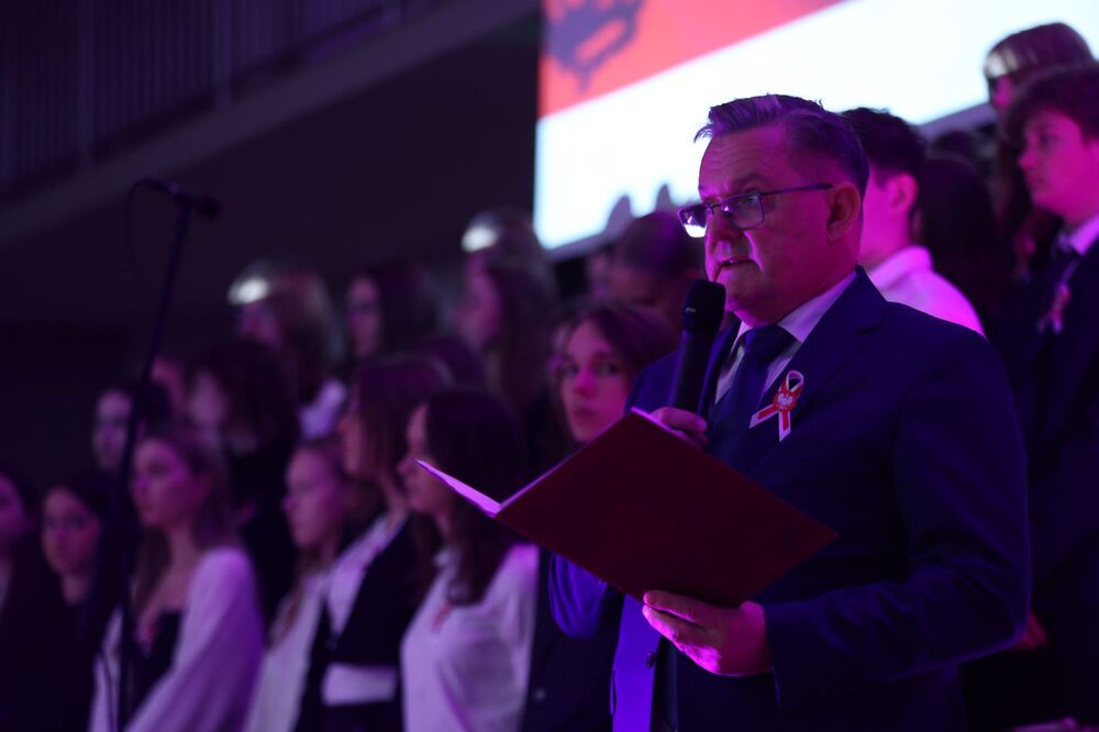 Prezes IPN na spotkaniu z młodzieżą – Chełm, 12 listopada 2024. Fot. Mikołaj Bujak (IPN)