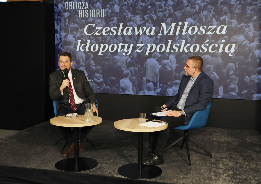 Spotkanie otwarte „Czesława Miłosza kłopoty z polskością” z cyklu „Oblicza historii” – Warszawa, 12 listopada 2024. Fot. Piotr Życieński (IPN)