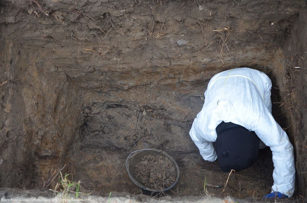 Radom: Prace na terenie Cmentarza Rzymskokatolickiego przy ul. Limanowskiego – 12 listopada 2024. Fot. BiII IPN