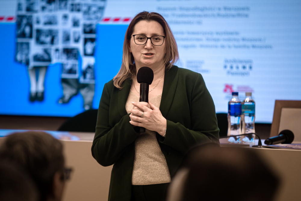 Debata historyczna „O Wolną i Niepodległą!”. Na zdj. dyrektor AIPN Marzena Kruk – Warszawa, 14 listopada 2024. Fot. Sławek Kasper (IPN)