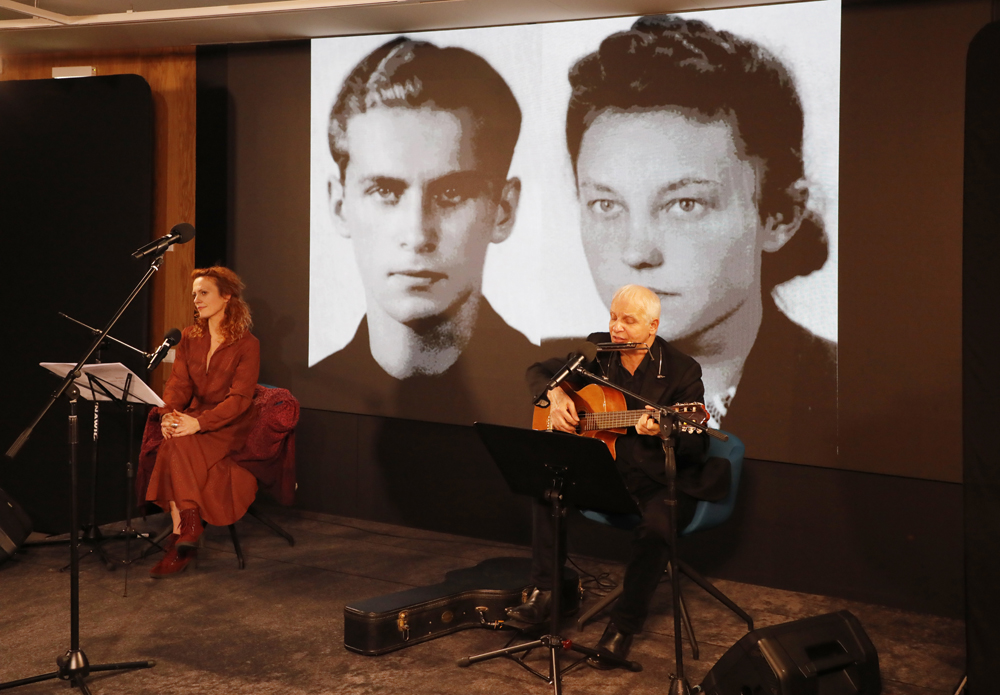 Spektakl „BASIA. Opowieść o żonie Krzysztofa Baczyńskiego” w Centralnym Przystanku Historia – Warszawa,14 listopada 2024. Fot. Piotr Życieński (IPN)