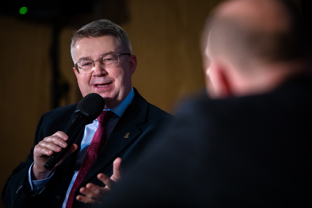 Promocja albumu „Polsko-węgierskie mosty przyjaźni. Biografie” – Warszawa, 15 listopada 2024. Na zdj. dr Wojciech Frazik. Fot. Sławek Kasper (IPN)