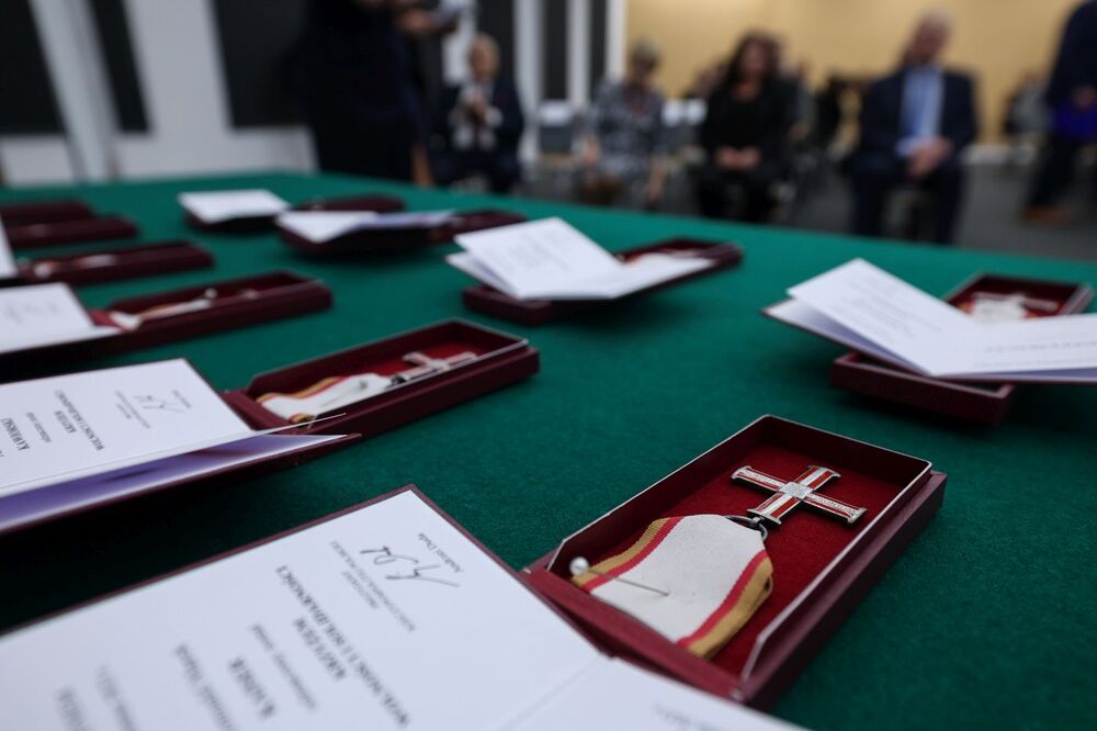 Uroczystość wręczenia Krzyży Wolności i Solidarności – Bydgoszcz, 18 listopada 2024. Fot. Mikołaj Bujak (IPN)