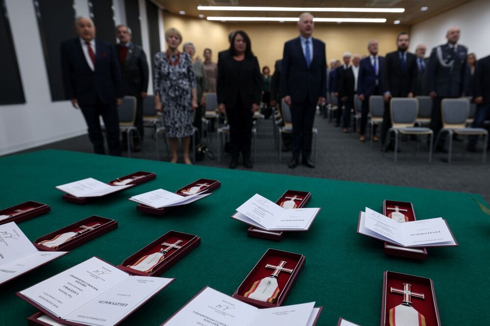 Uroczystość wręczenia Krzyży Wolności i Solidarności – Bydgoszcz, 18 listopada 2024. Fot. Mikołaj Bujak (IPN)