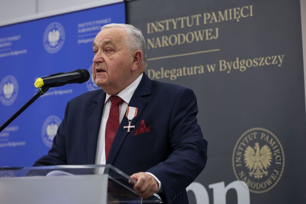 Uroczystość wręczenia Krzyży Wolności i Solidarności – Bydgoszcz, 18 listopada 2024. Fot. Mikołaj Bujak (IPN)