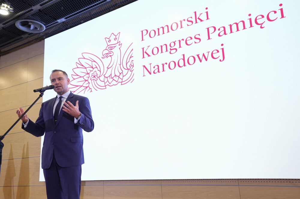 Uroczyste otwarcie Pomorskiego Kongresu Pamięci Narodowej. Na zdj. dr Karol Nawrocki, prezes IPN – Gdańsk, 20 listopada 2024. Fot. Mikołaj Bujak (IPN)