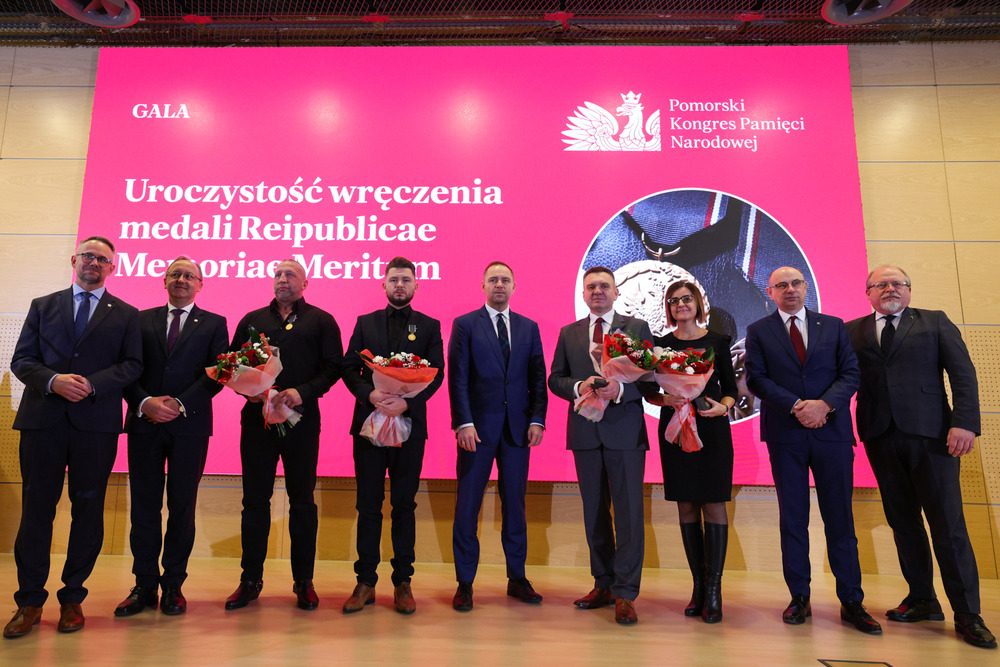 Uroczystość wręczenia medali Reipublicae Memoriae Meritum – Gdańsk, 21 listopada 2024. Fot. Mikołaj Bujak (IPN)