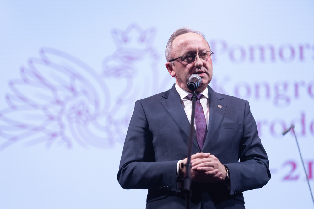 Pomorski Kongres Pamięci Narodowej. Na zdj. zastępca prezesa IPN dr hab. Karol Polejowski – Gdańsk, 21 listopada 2024. Fot. Roman Jocher