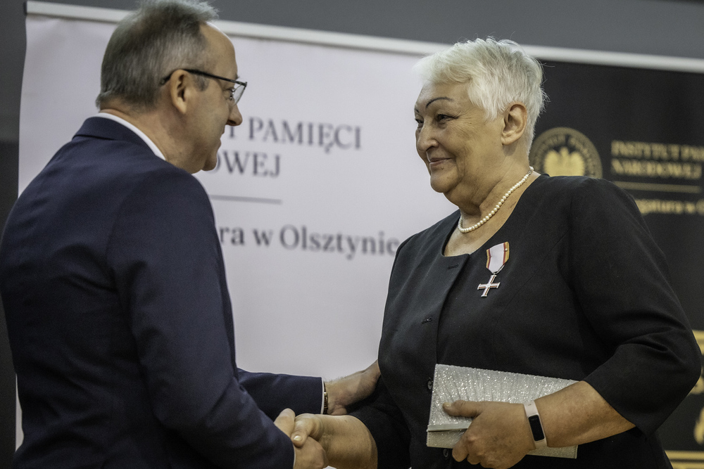 Gala wręczenia Krzyży Wolności i Solidarności oraz nagrody Praesentes Prioribus – Olsztyn, 22 listopada 2024. Fot. Łukasz Czechyra (IPN)