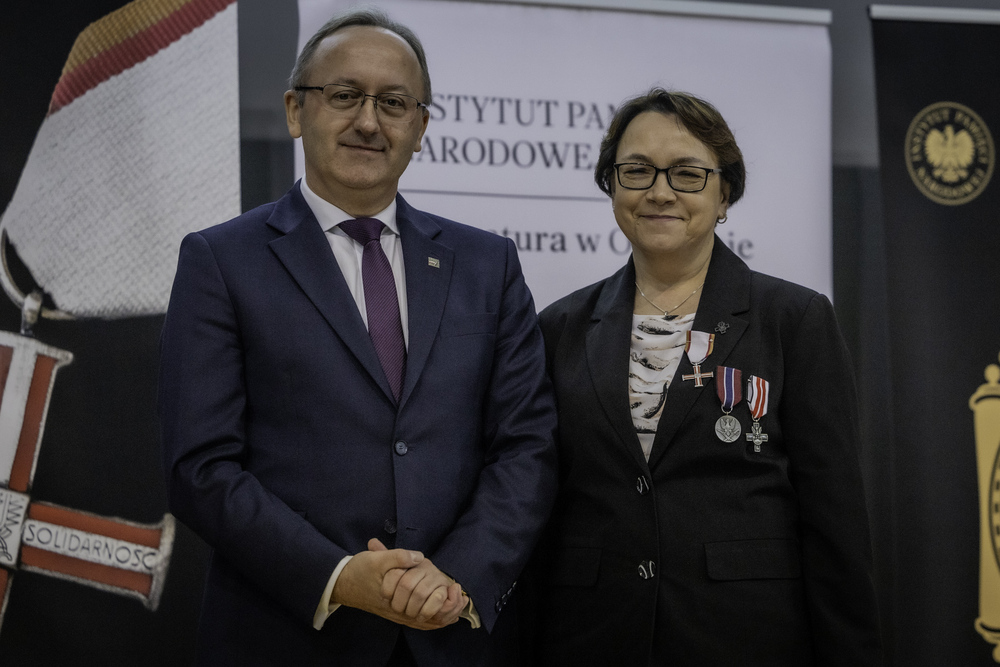Gala wręczenia Krzyży Wolności i Solidarności oraz nagrody Praesentes Prioribus – Olsztyn, 22 listopada 2024. Fot. Łukasz Czechyra (IPN)