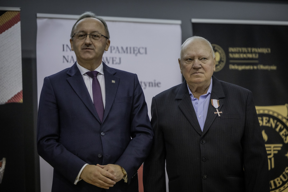 Gala wręczenia Krzyży Wolności i Solidarności oraz nagrody Praesentes Prioribus – Olsztyn, 22 listopada 2024. Fot. Łukasz Czechyra (IPN)