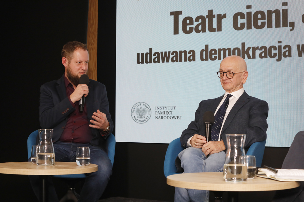 „Teatr cieni, czyli udawana demokracja w PRL” spotkanie otwarte z cyklu „Filary systemu” – Warszawa, 26 listopada 2024. Fot. Piotr Życieński (IPN)