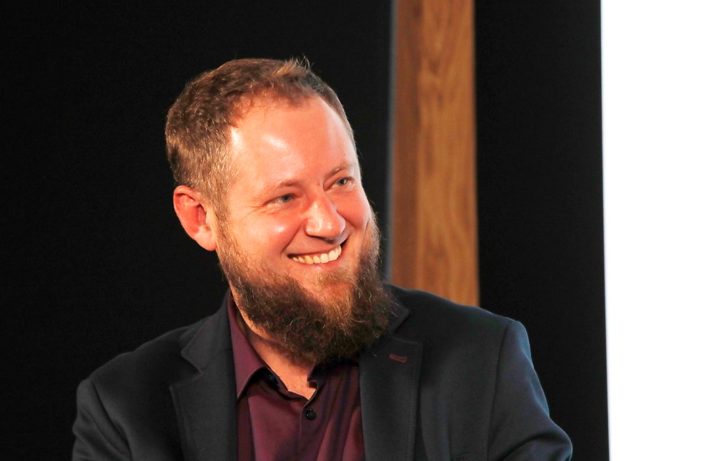 „Teatr cieni, czyli udawana demokracja w PRL” spotkanie otwarte z cyklu „Filary systemu” – Warszawa, 26 listopada 2024. Na zdj. dr Michał Siedziako. Fot. Piotr Życieński (IPN)