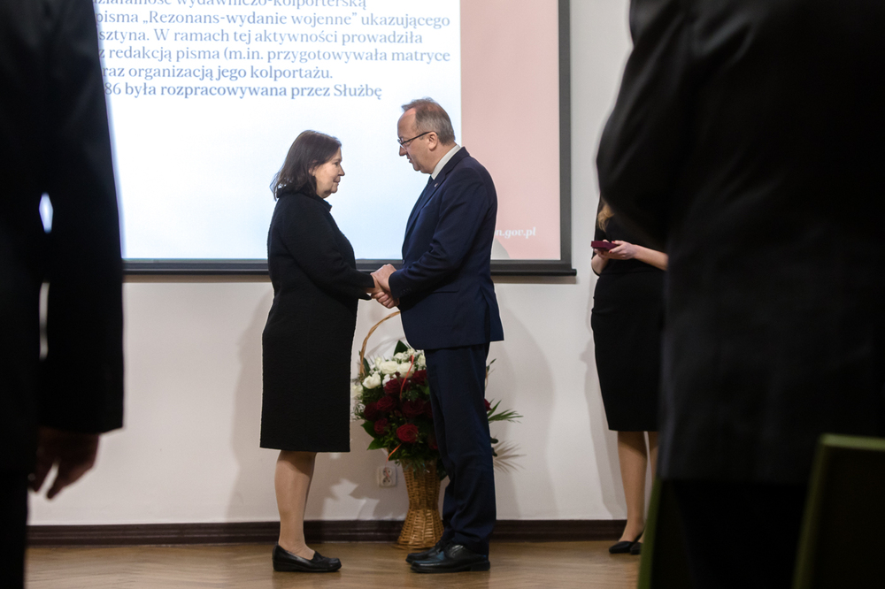 Uroczystość wręczenia odznaczeń Krzyża Wolności i Solidarności byłym działaczom opozycji niepodległościowej z lat 1956–1989 – Warszawa, 27 listopada 2024. Fot. Sławek Kasper (IPN)