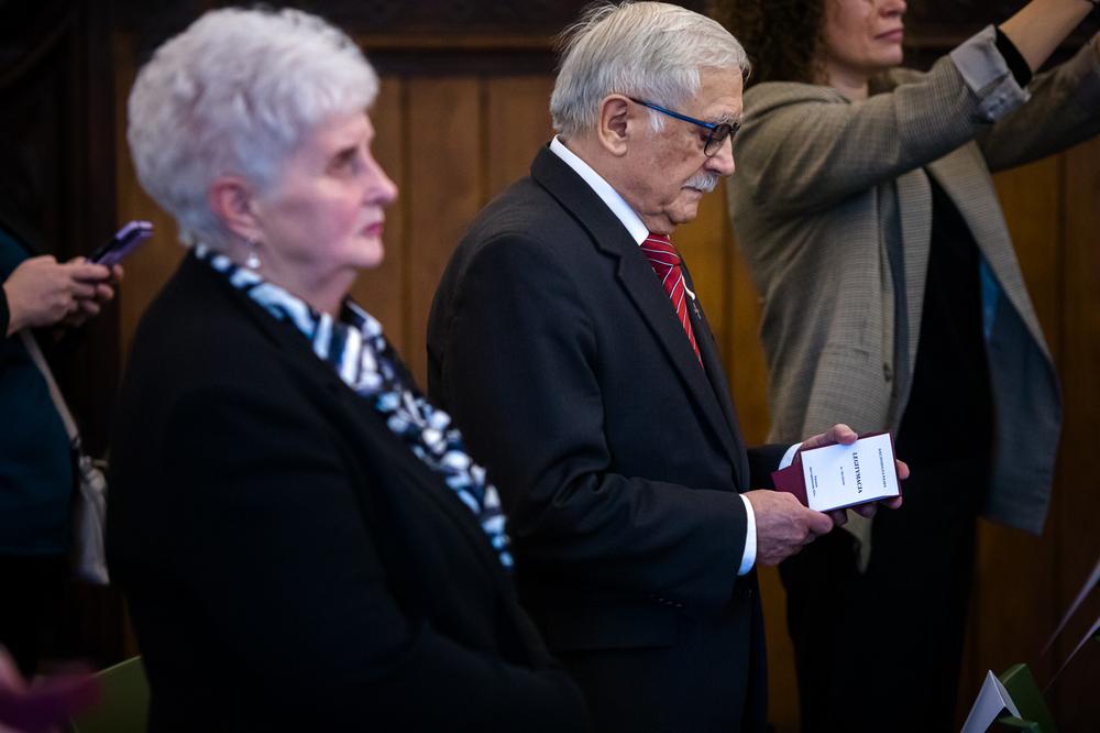 Uroczystość wręczenia odznaczeń Krzyża Wolności i Solidarności byłym działaczom opozycji niepodległościowej z lat 1956–1989 – Warszawa, 27 listopada 2024. Fot. Sławek Kasper (IPN)