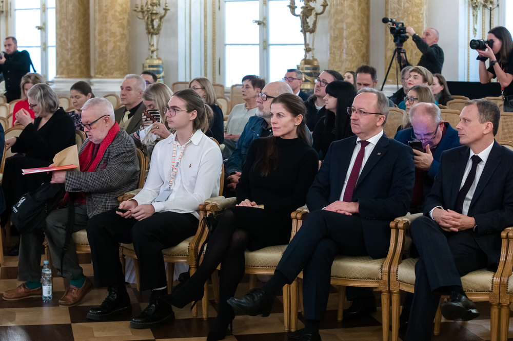 Wyróżnienie dla publikacji „Zbrodnia pomorska 1939. Początek ludobójstwa niemieckiego w okupowanej Polsce” – Warszawa, 28 listopada 2024. Fot. Sławek Kasper (IPN)