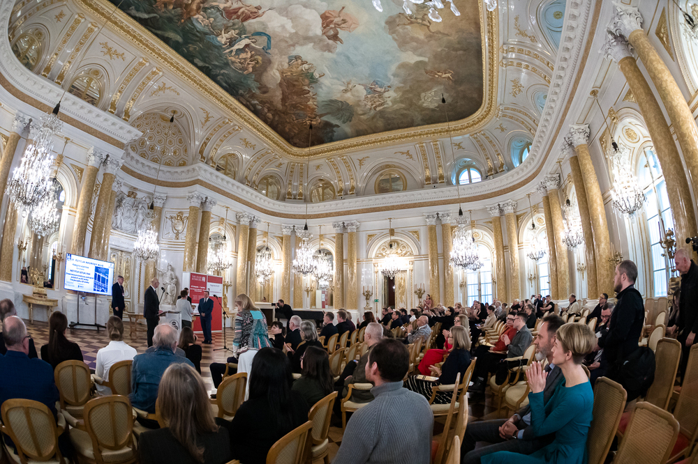 Wyróżnienie dla publikacji „Zbrodnia pomorska 1939. Początek ludobójstwa niemieckiego w okupowanej Polsce” – Warszawa, 28 listopada 2024. Fot. Sławek Kasper (IPN)