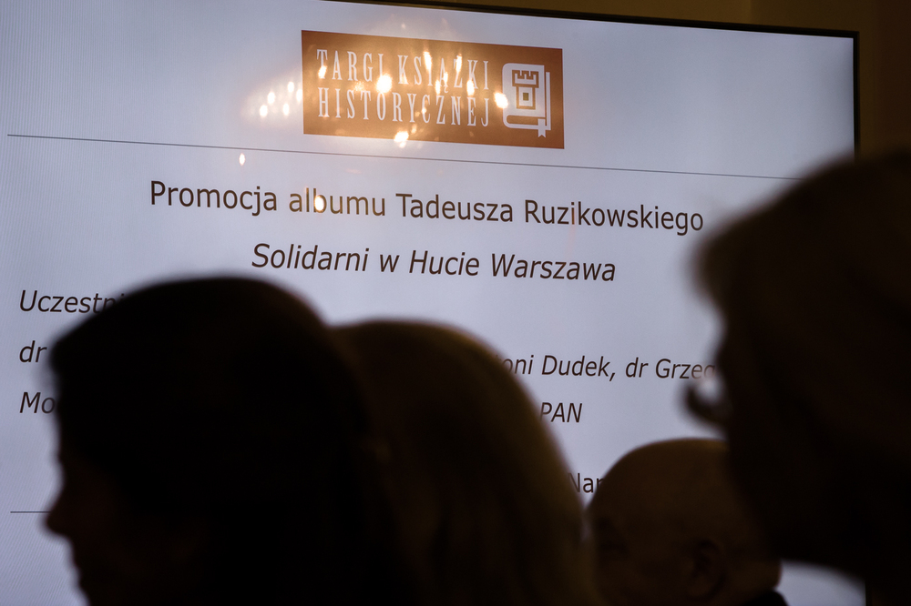 Promocja książki Tadeusza Ruzikowskiego „Solidarni w Hucie Warszawa” – Warszawa, 30 listopada 2024. Fot. Sławek Kasper (IPN)
