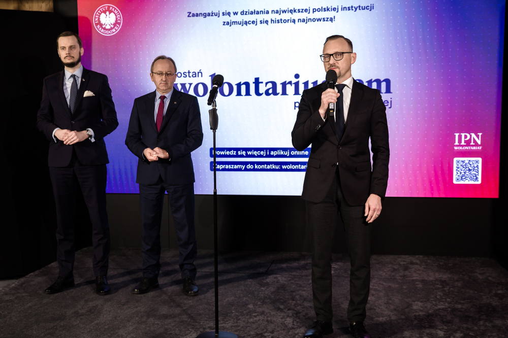 Konferencja prasowa na temat programu wolontariatu w IPN – Warszawa, 5 grudnia 2024. Fot. Sławek Kasper (IPN)