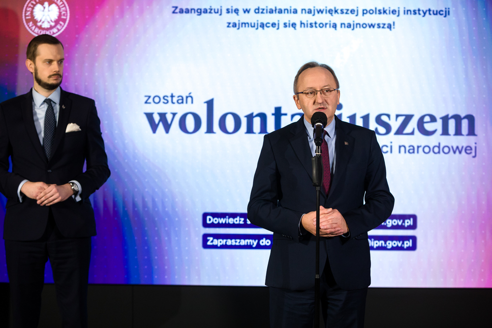 Konferencja prasowa na temat programu wolontariatu w IPN – Warszawa, 5 grudnia 2024. Fot. Sławek Kasper (IPN)