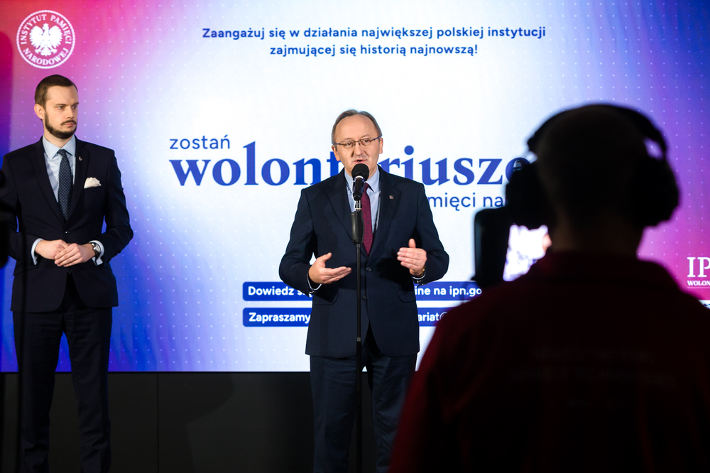 Konferencja prasowa na temat programu wolontariatu w IPN – Warszawa, 5 grudnia 2024. Fot. Sławek Kasper (IPN)
