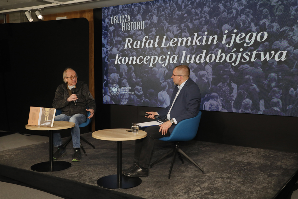 Spotkanie otwarte „Rafał Lemkin i jego koncepcja ludobójstwa” z cyklu „Oblicza historii” – Warszawa, 10 grudnia 2024. Fot. Piotr Życieński (IPN)