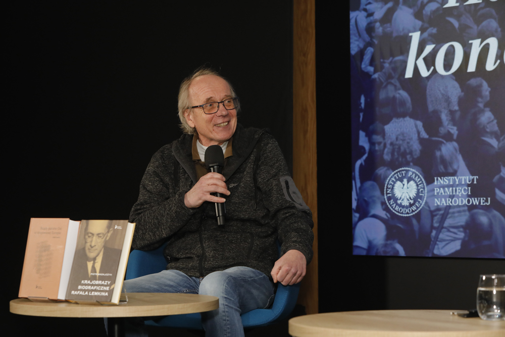 Spotkanie otwarte „Rafał Lemkin i jego koncepcja ludobójstwa” z cyklu „Oblicza historii” – Warszawa, 10 grudnia 2024. Fot. Piotr Życieński (IPN)