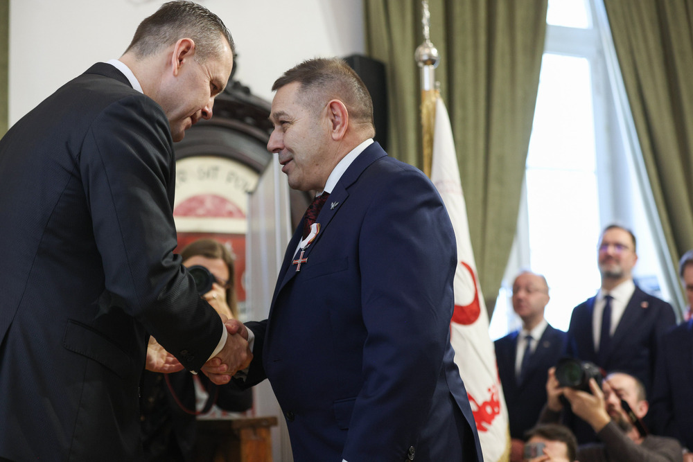 Uroczystość wręczenia odznaczeń Krzyża Wolności i Solidarności byłym działaczom opozycji niepodległościowej z lat 1956–1989 – Warszawa, 13 grudnia 2024. Fot. Mikołaj Bujak (IPN)