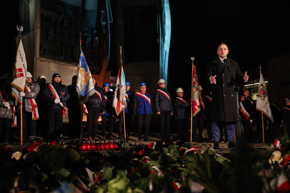 Uroczystości upamiętniające ofiary Grudnia '70 na Wybrzeżu – Gdańsk, 16 grudnia 2024. Fot. Mikołaj Bujak (IPN)