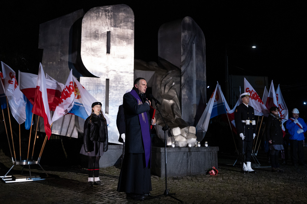 Uczciliśmy ofiary Czarnego Czwartku – Gdynia, 17 grudnia 2024. Fot. Roman Jocher (IPN)