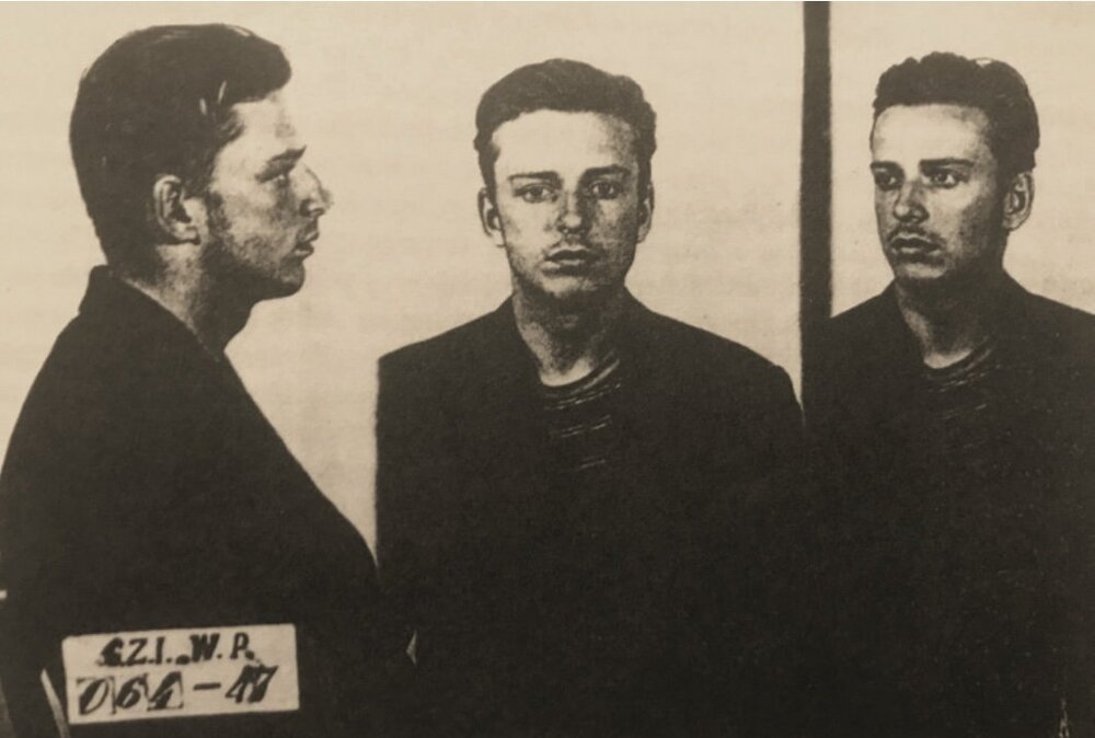 Janusz Krasiński w więzieniu na Rakowieckiej w Warszawie, 1947 r. (fot. ze zbiorów rodzinnych)