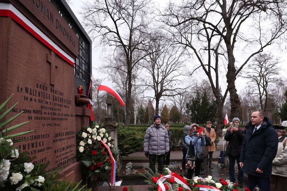 86. rocznica śmierci Romana Dmowskiego – Warszawa, 2 stycznia 2025. Fot. Mikołaj Bujak (IPN)