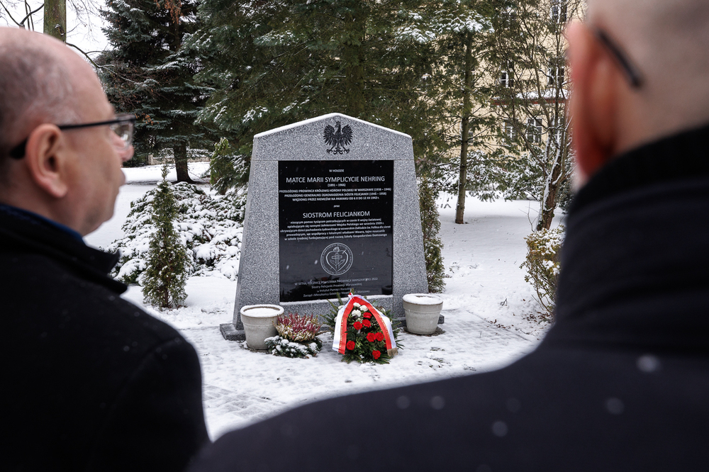 Uroczystość upamiętniająca Matkę Marię Symplicytę Nehring i siostry felicjanki – Warszawa, 12 stycznia 2025. Fot. Sławek Kasper (IPN)