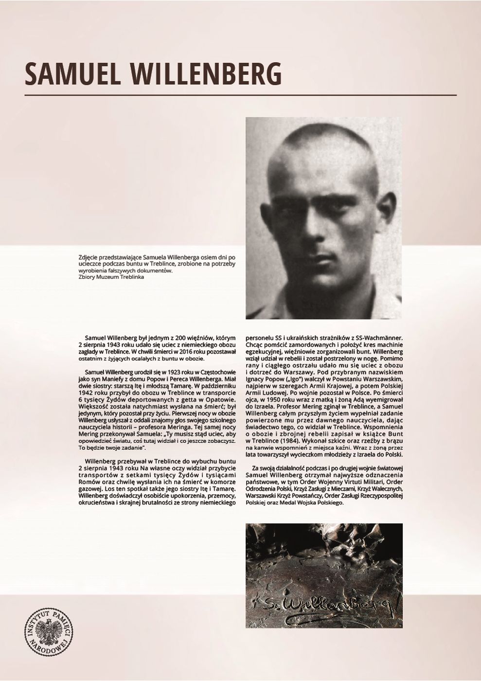 Wystawa „Obraz Treblinki w oczach Samuela Willenberga”