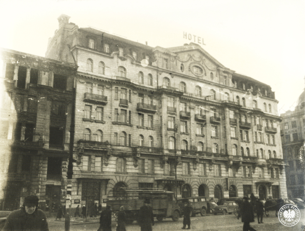 Hotel Polonia w latach czterdziestych XX w. (fot. z zasobu AIPN)