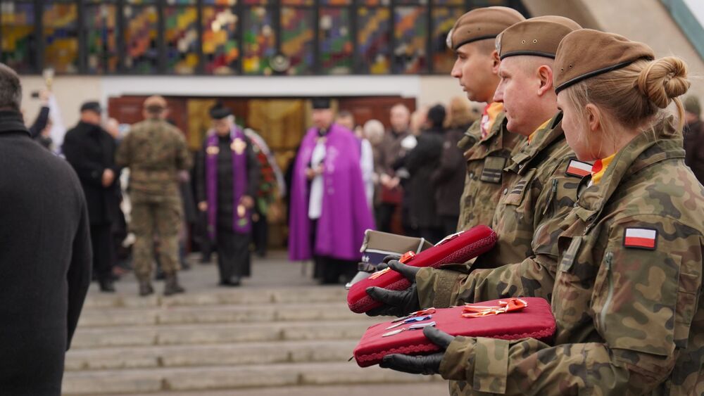 Uroczystości pogrzebowe kpt. Marianny Krasnodębskiej ps. „Wiochna” – Lublin, 22 stycznia 2024. Fot. Szczepan Barczyk (IPN)