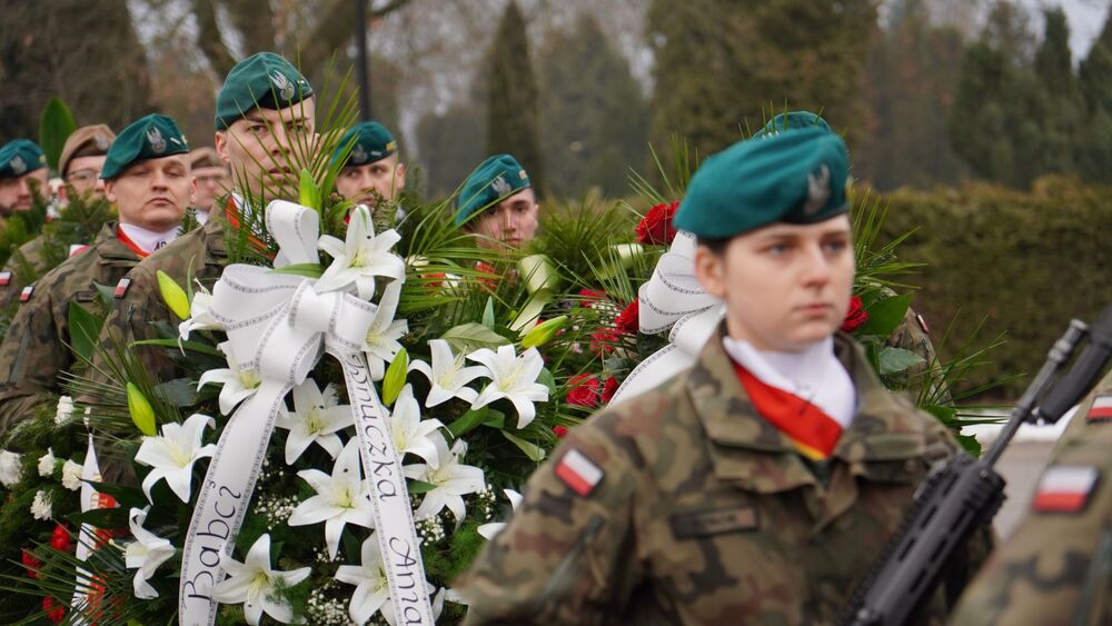 Uroczystości pogrzebowe kpt. Marianny Krasnodębskiej ps. „Wiochna” – Lublin, 22 stycznia 2024. Fot. Szczepan Barczyk (IPN)